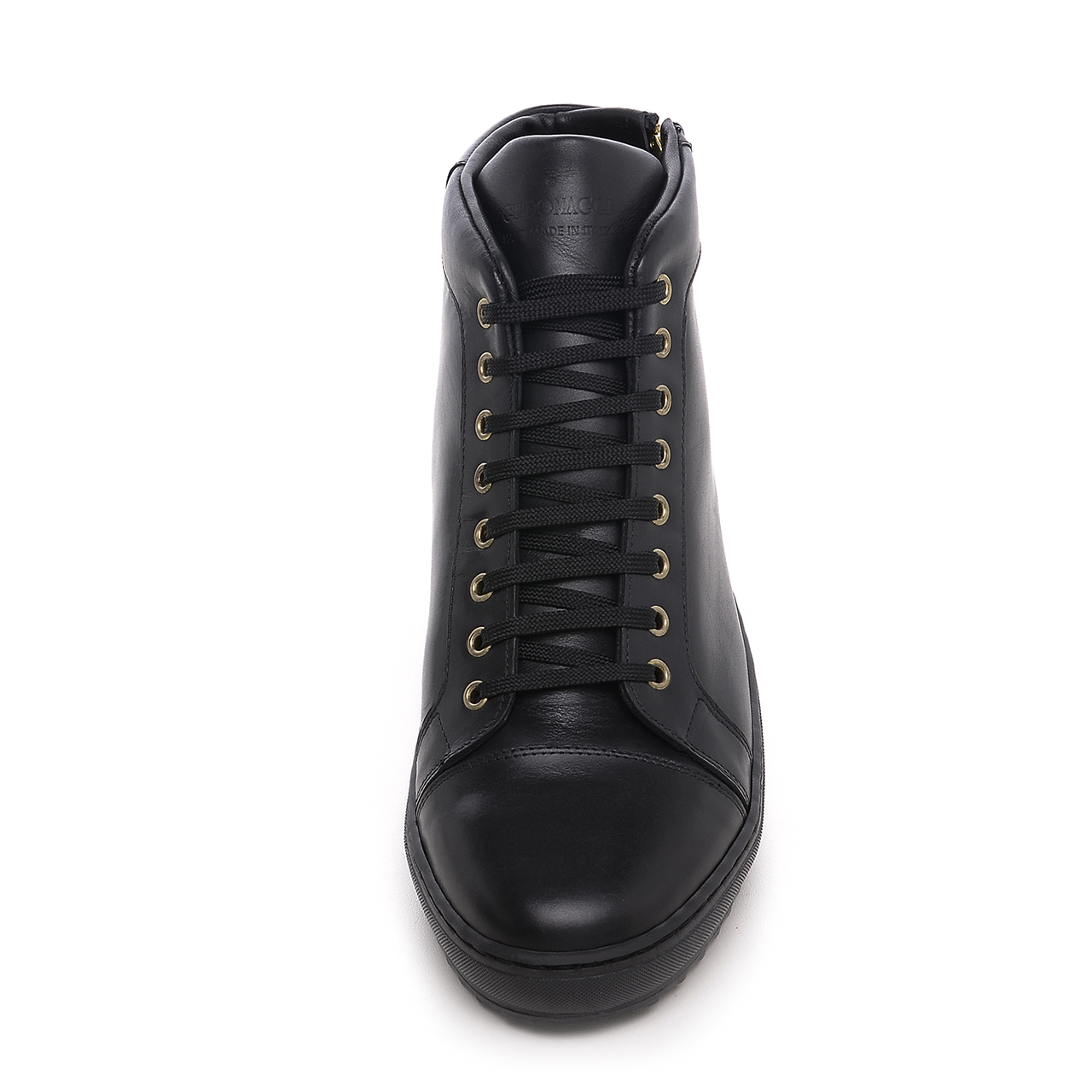 Belgravia - Elevator Sneakers in Full Grain Leather from 2.4 to 3.1 inches