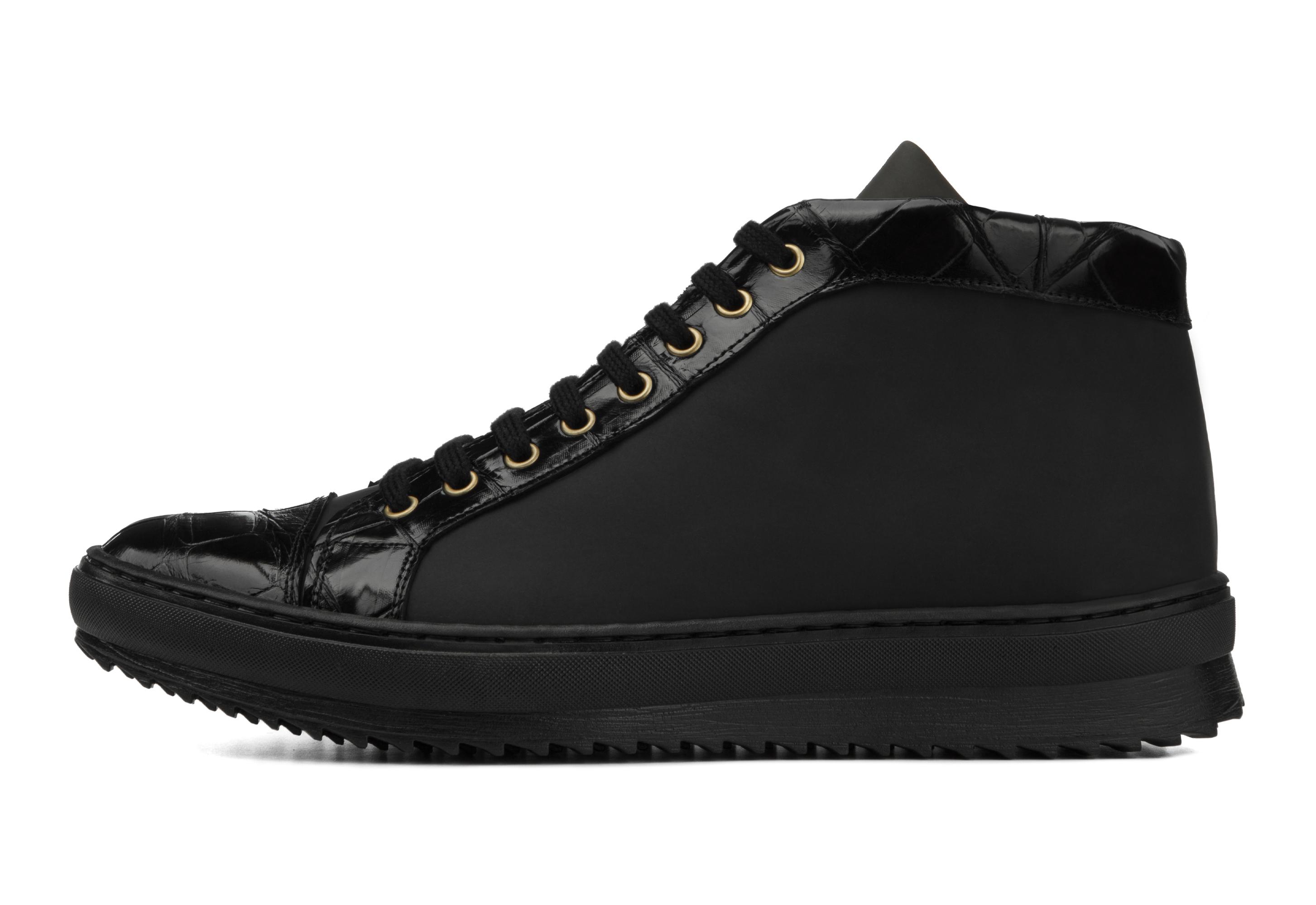 Herat - Elevator Sneakers in Crocodile Leather up to 2.75 inches