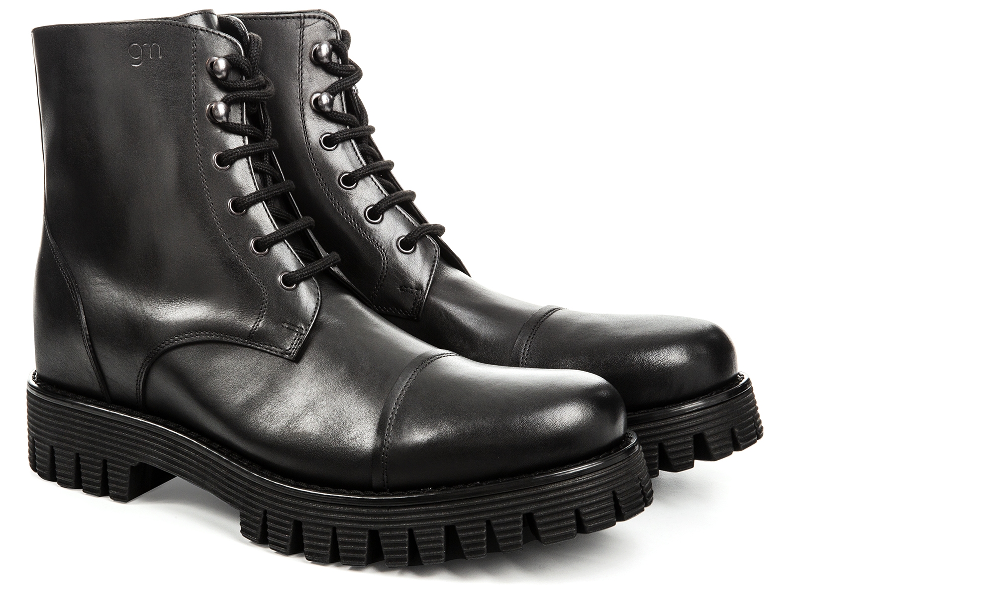 Bowie - Elevator Boots in Full Grain Leather from 2.4 to 4 inches