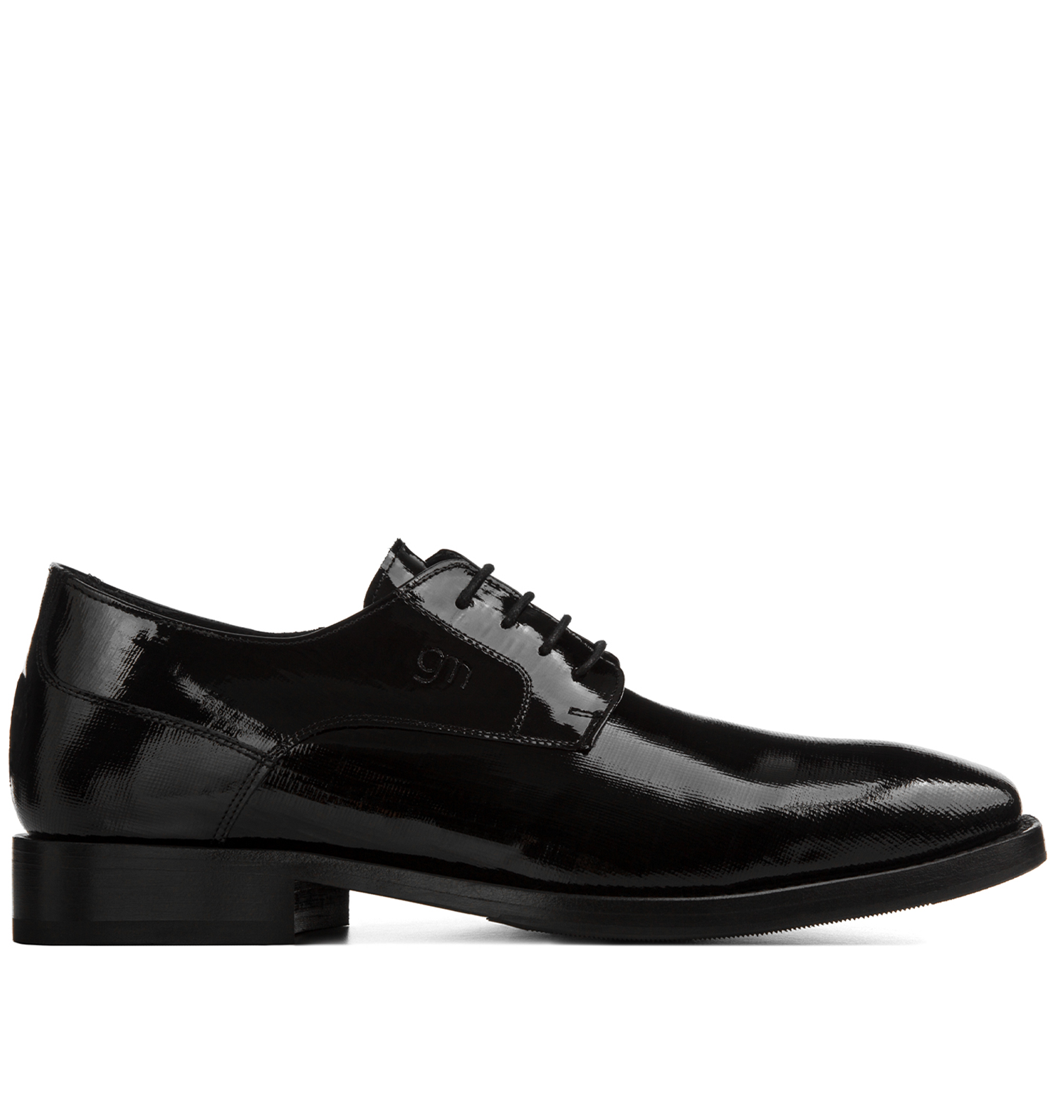 Bardolino - Scarpe Classiche con rialzo in Pelle Effetto Vernice Canapato da 6 a 8 cm più alto