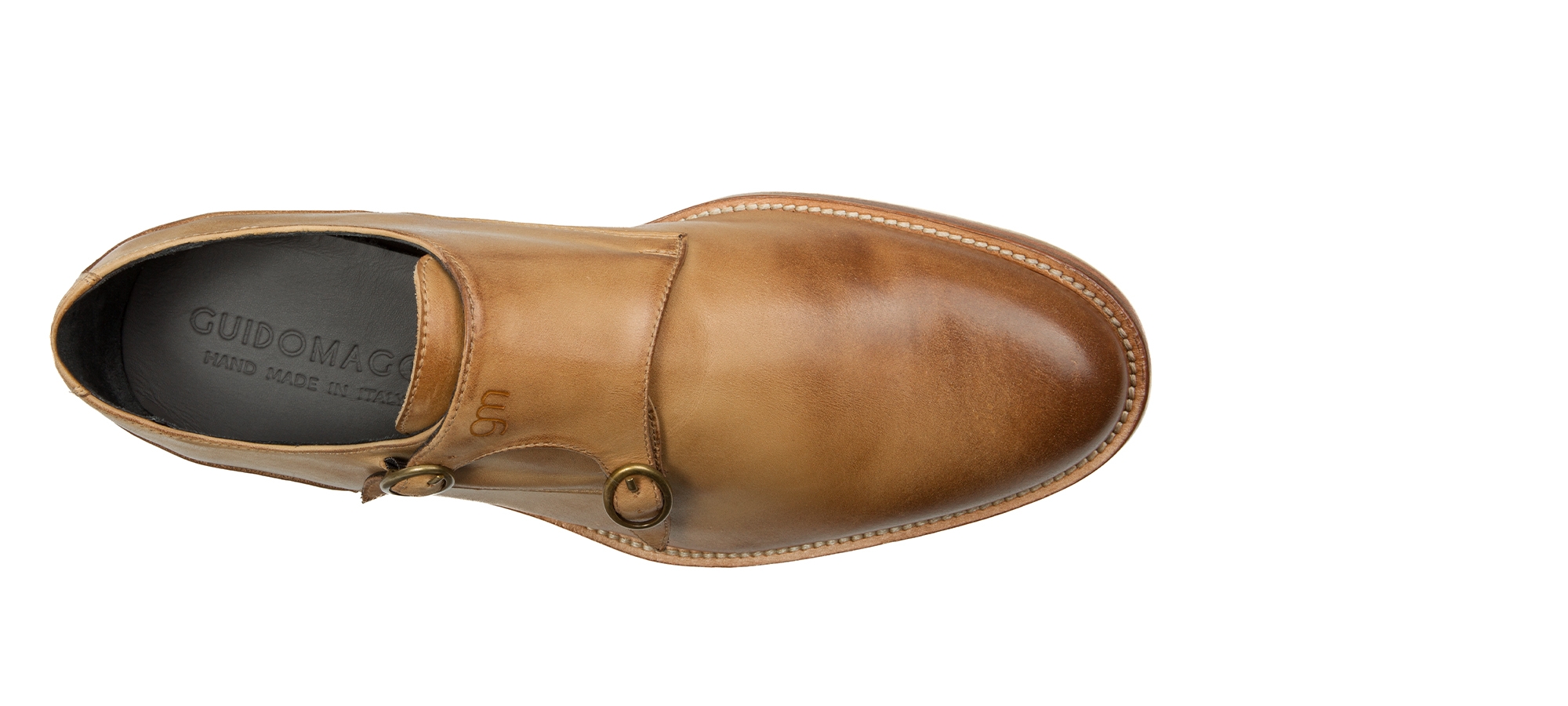 Glendale - Scarpe Classiche con rialzo da uomo in Pelle Pieno Fiore da 6 a 8 cm più alto