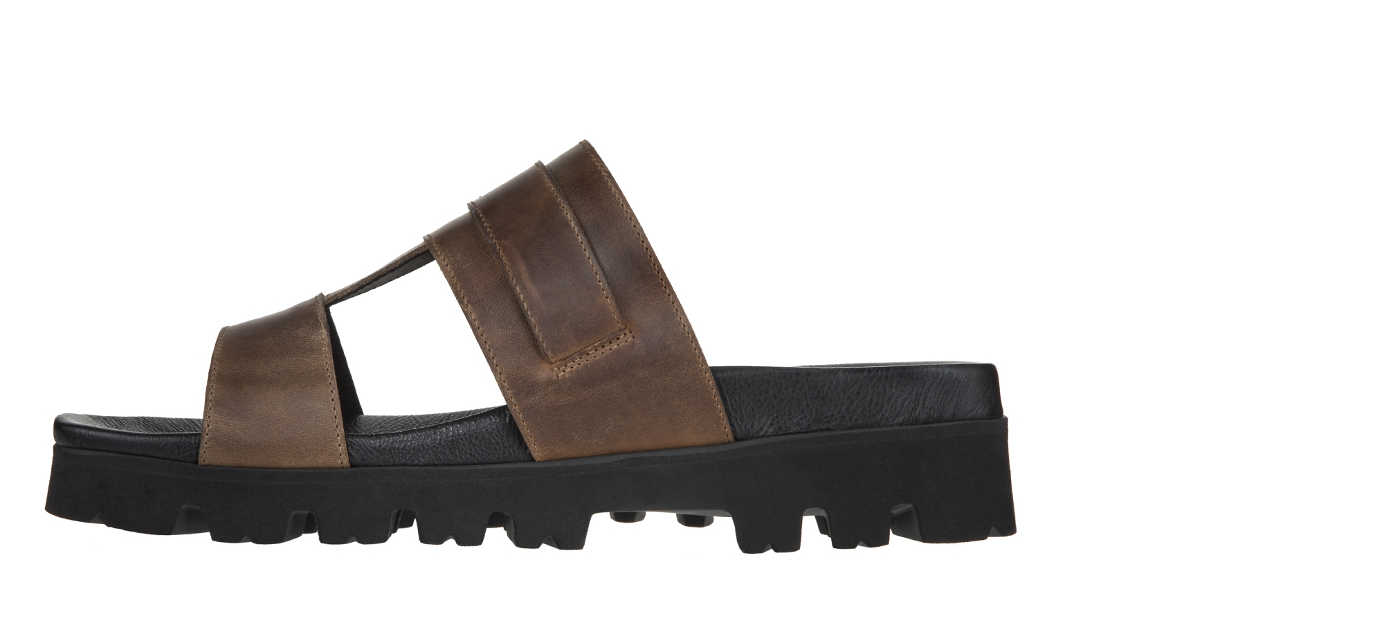 Bodrum - Elevator Sandals in Full grain Leather up to 6 cm