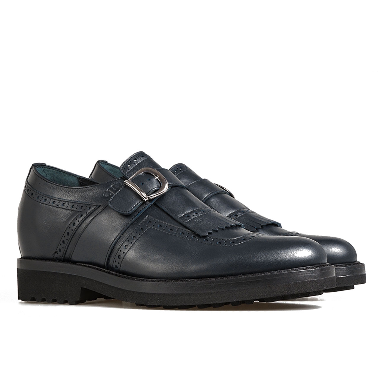 Corso Garibaldi - Scarpe Classiche con rialzo in Pelle Pieno Fiore Da 6 a 8 cm più alto