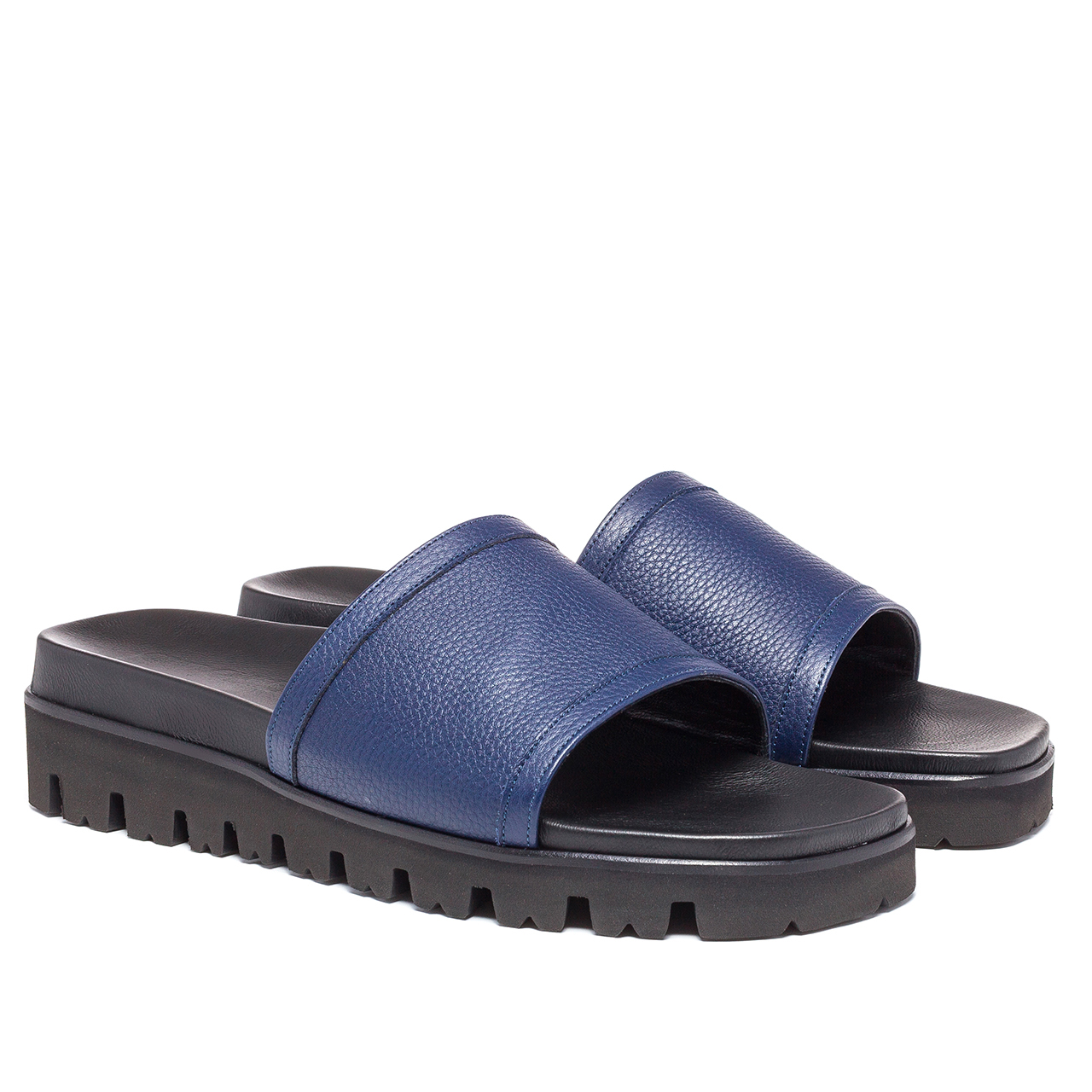 Cancún - Elevator Sandals in Full grain Leather up to 2 inches