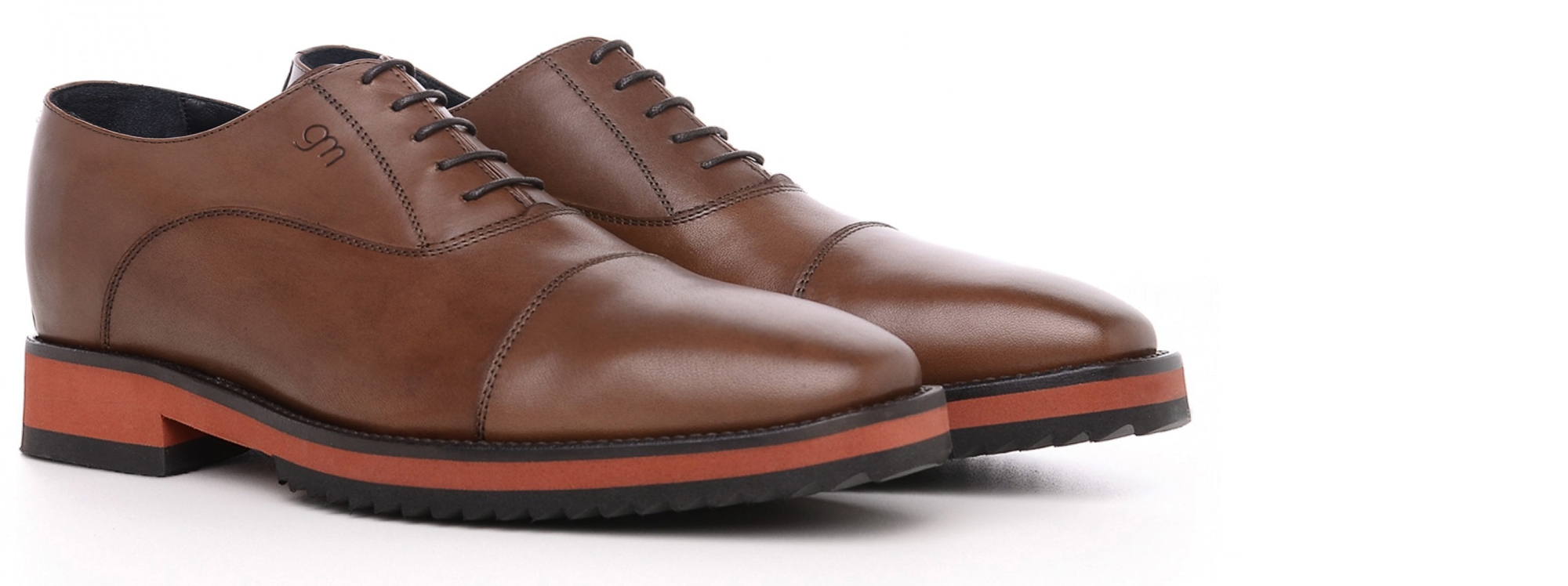 Arona - Chaussures Classiques rehaussantes en Cuir Pleine Fleur de 6 cm à 8 cm en plus
