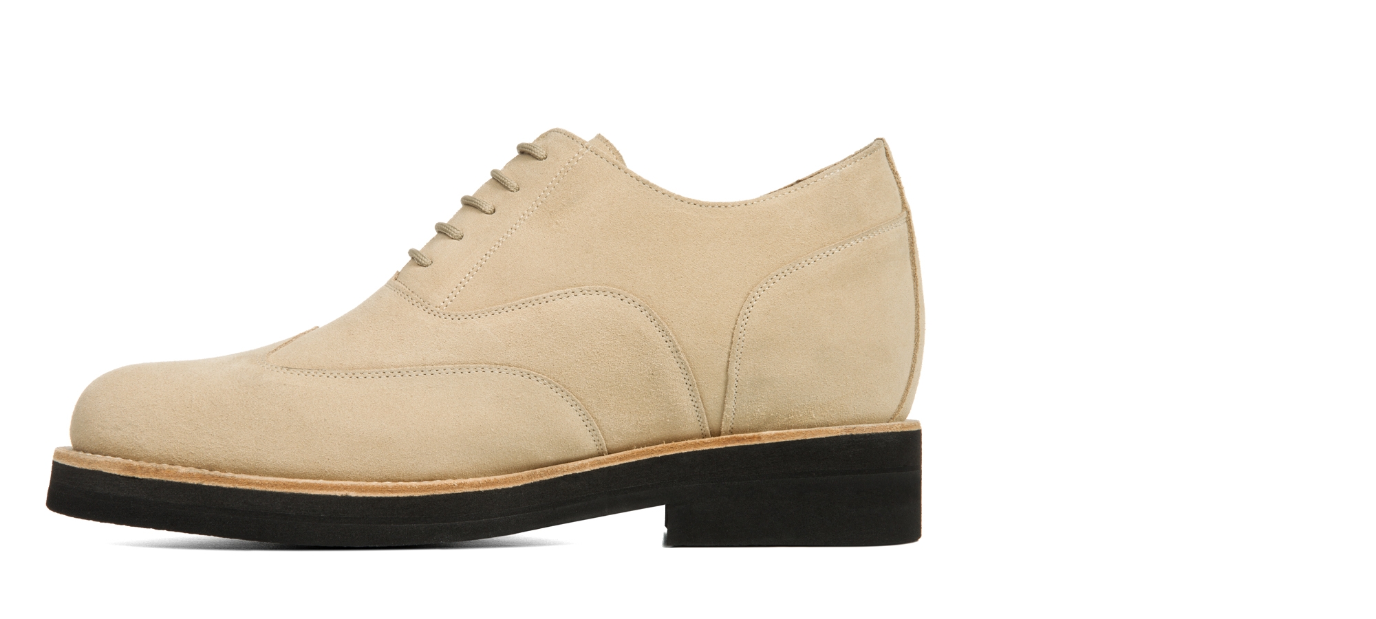 Tarrafal - Scarpe Classiche rialzanti da uomo in Pelle Scamosciata da 10 a 12,5 cm più alto