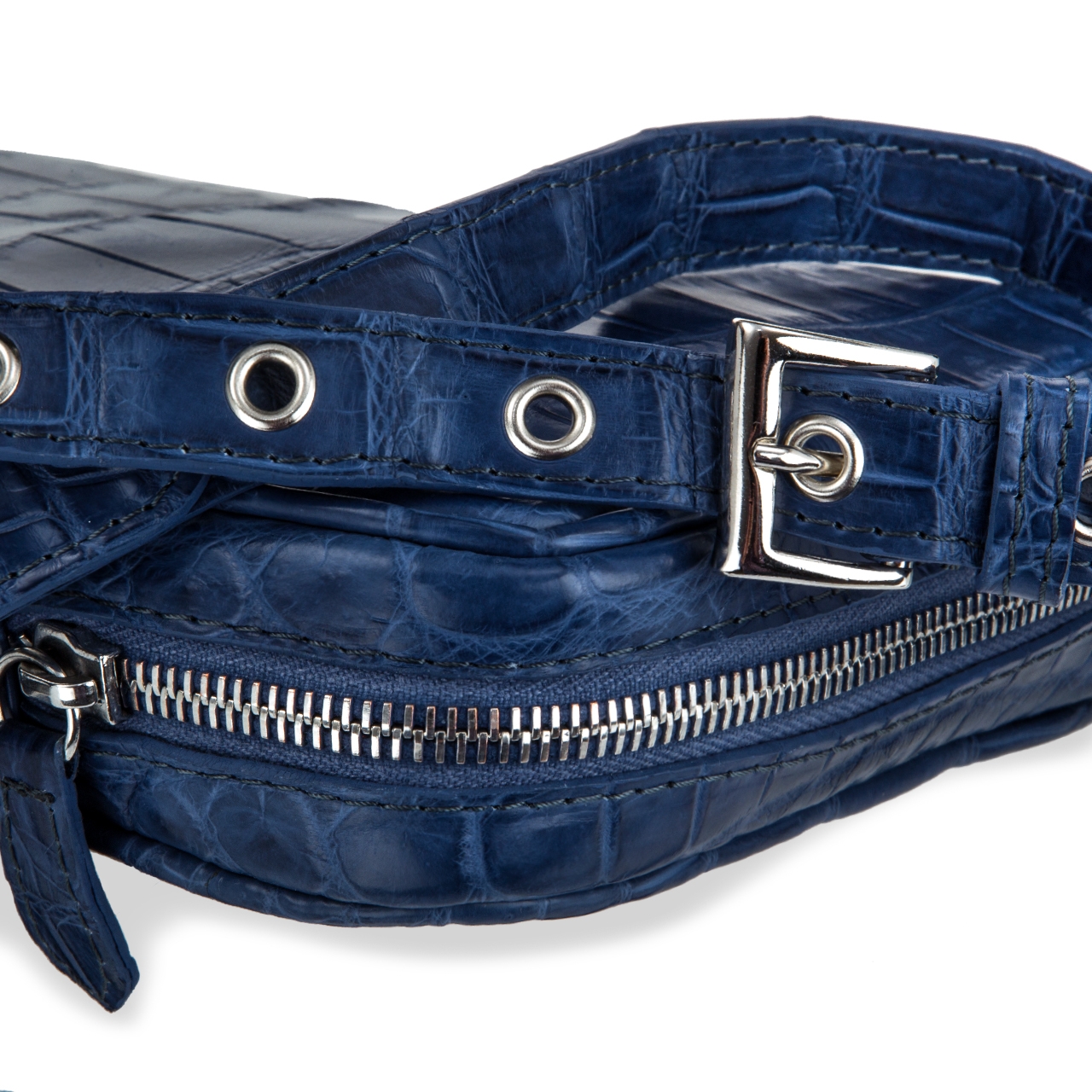 Avion - Messenger Bag in crocodile Leather