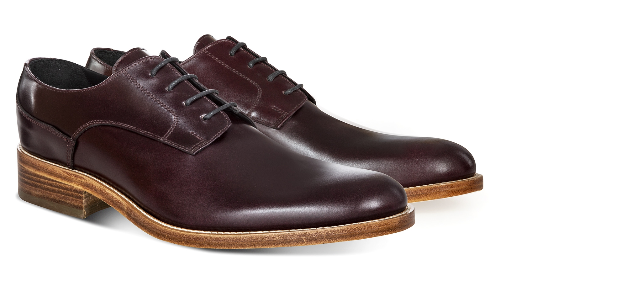 Antibes - Scarpe Classiche con rialzo in Pelle Shell Cordovan da 6 a 8 cm più alto