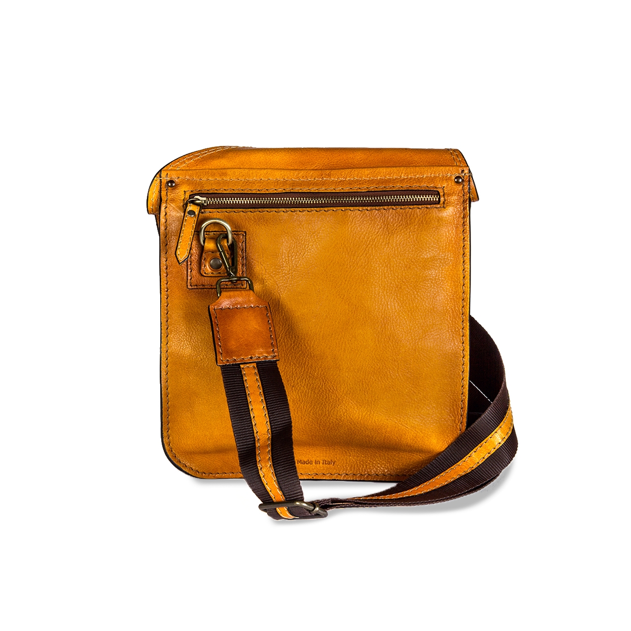 Bisaccia Cognac - Backpack in Vegetable-tanned Leather