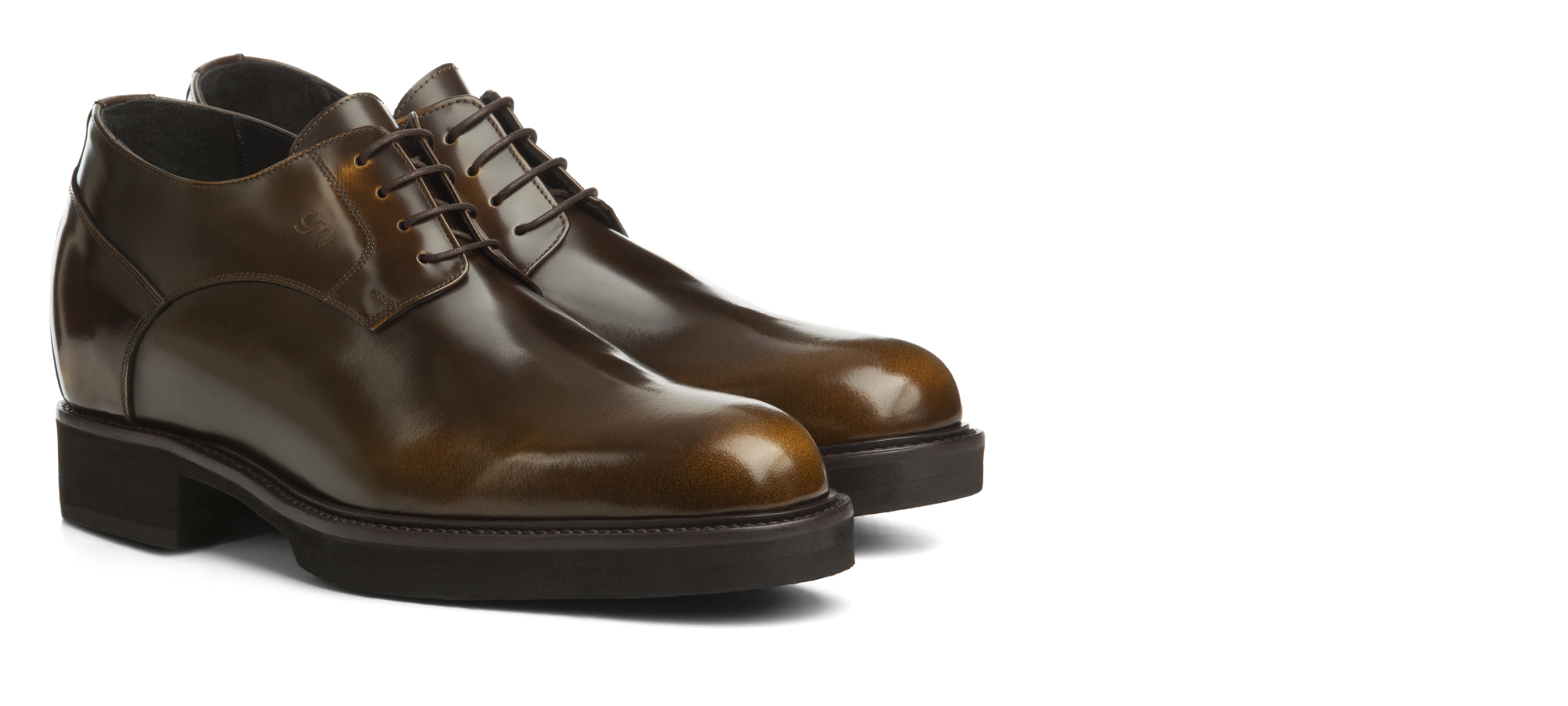 Pucon - scarpe con rialzo in pelle fino a 11 cm più alto