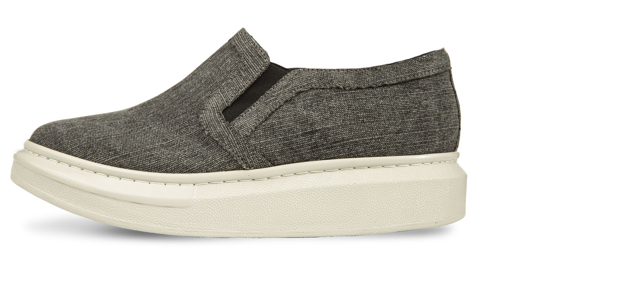 Canarias - Slip-on rehaussantes en Tissu Denim jusqu'à 6,5 cm en plus