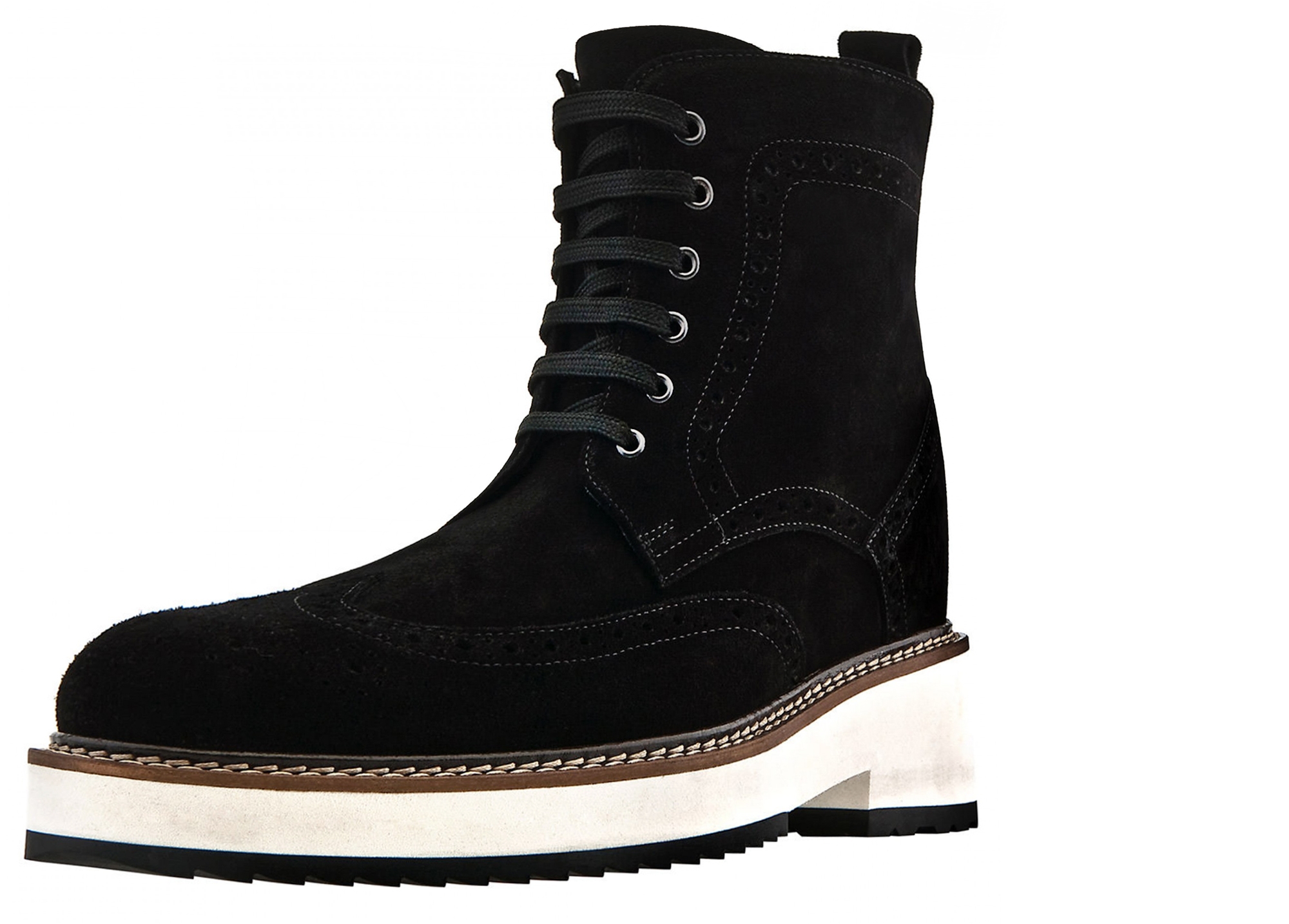 Hollywood - Bottes rehaussantes en Cuir Daim de 10 cm à 15 cm en plus