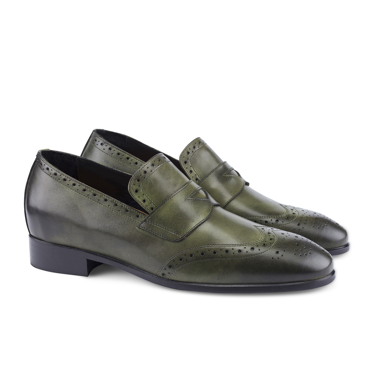 Brunei - Mocassini con rialzo interno da uomo in Pieno Fiore Fino a 6 cm più alto