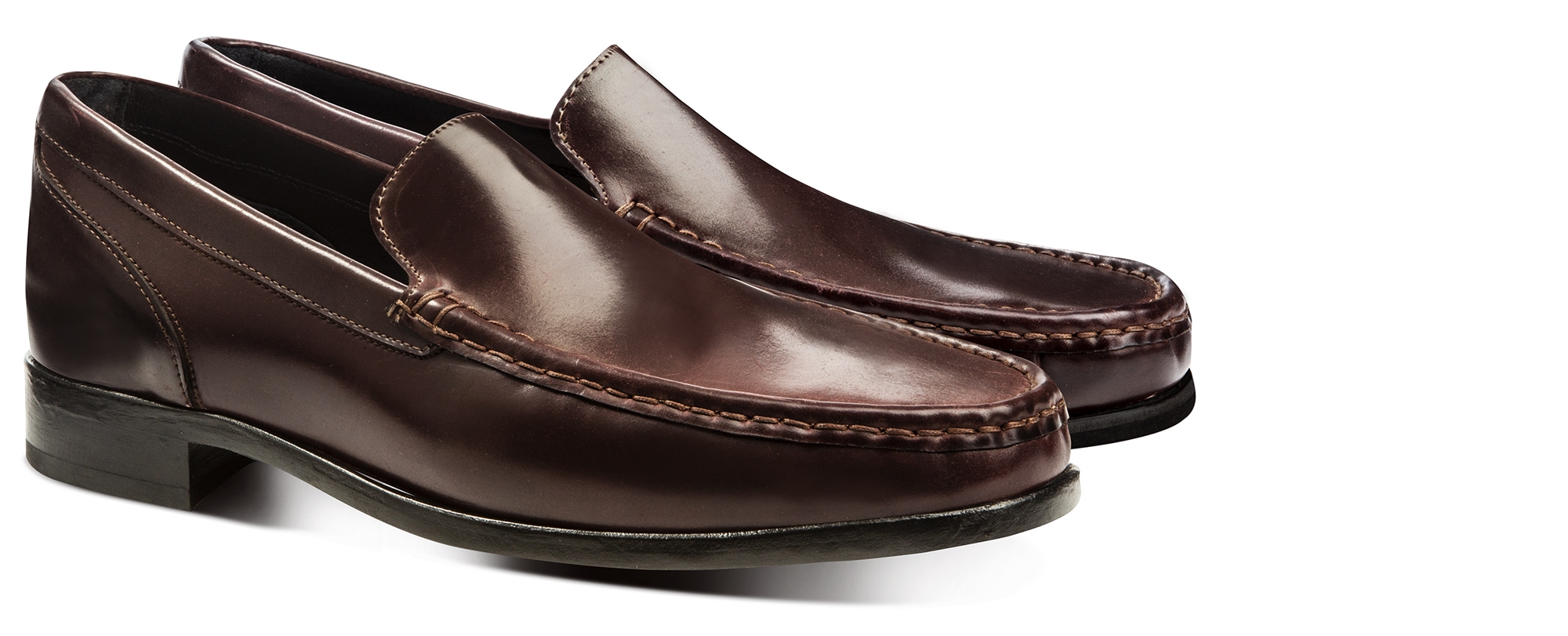 FARAONE - Elevator Loafers in Shell cordovan Leather up to 2 inches