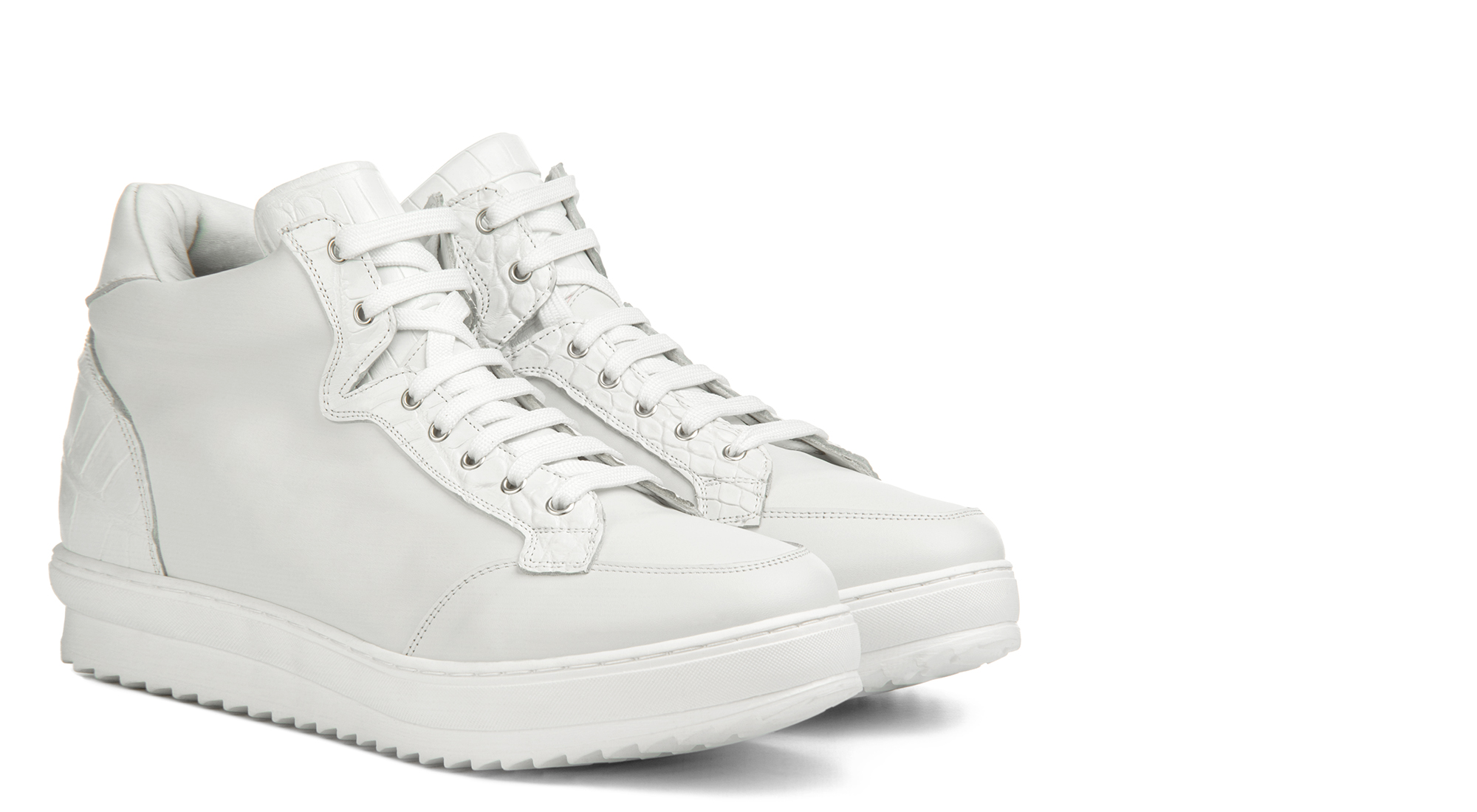 Ravello - Sneakers con rialzo interno da uomo in Mix Pelle da 6 a 10 cm più alto