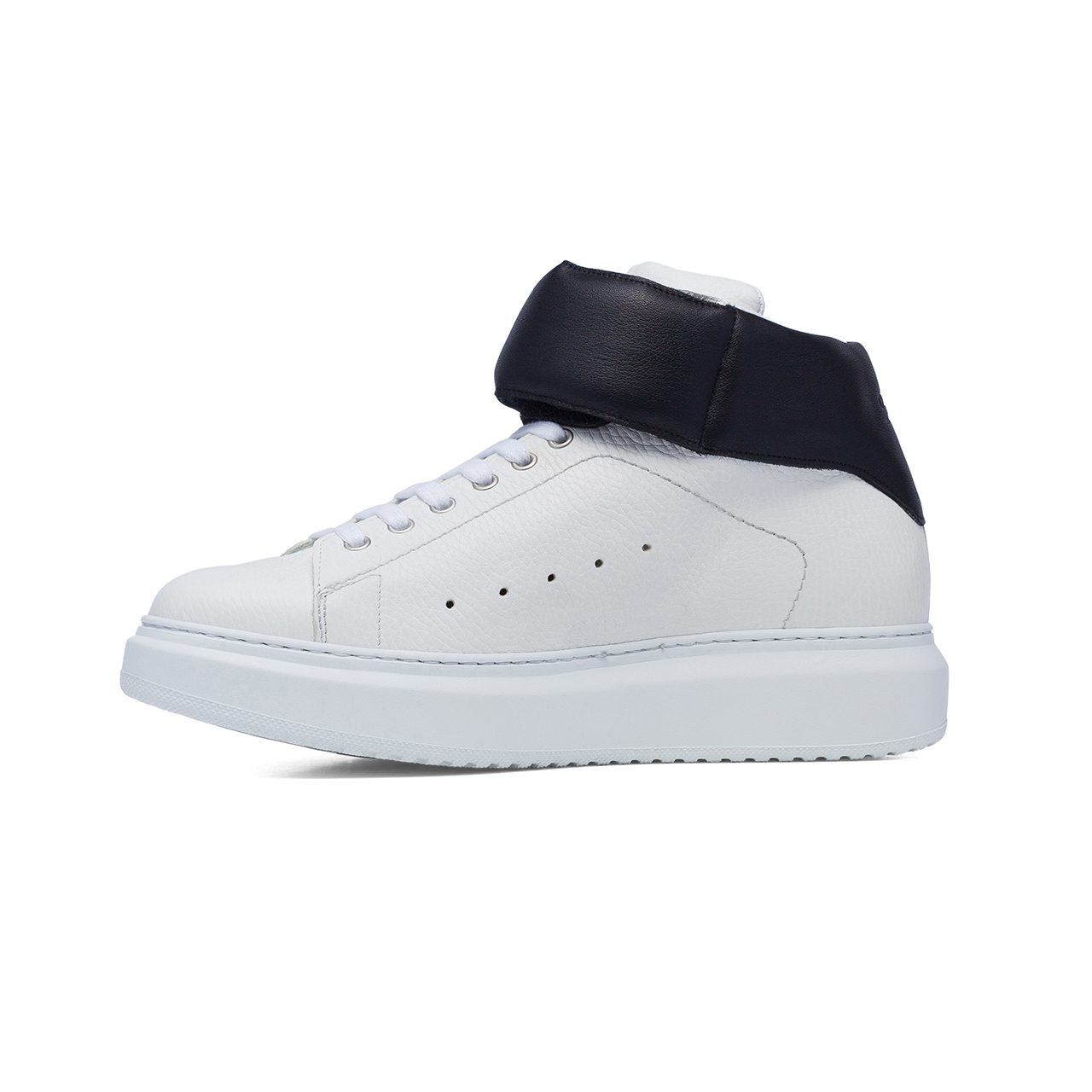 Buffalo - Elevator Sneakers in Full Grain Leather from 2.4 to 3.1 inches