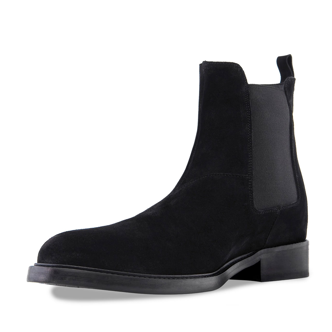 Chelsea - Stivaletto Chelsea con rialzo in Pelle Scamosciato da 6 a 8 cm più alto