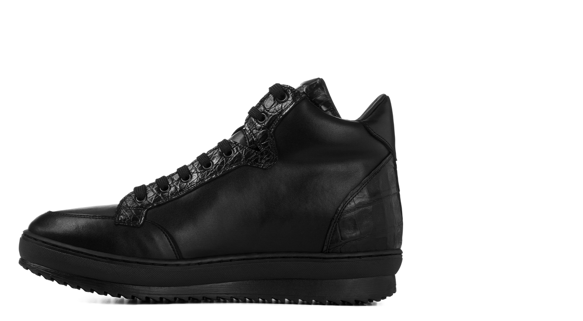 Camaiore - Elevator Sneakers in Mix of leathers from 2.4 to 4 inches 