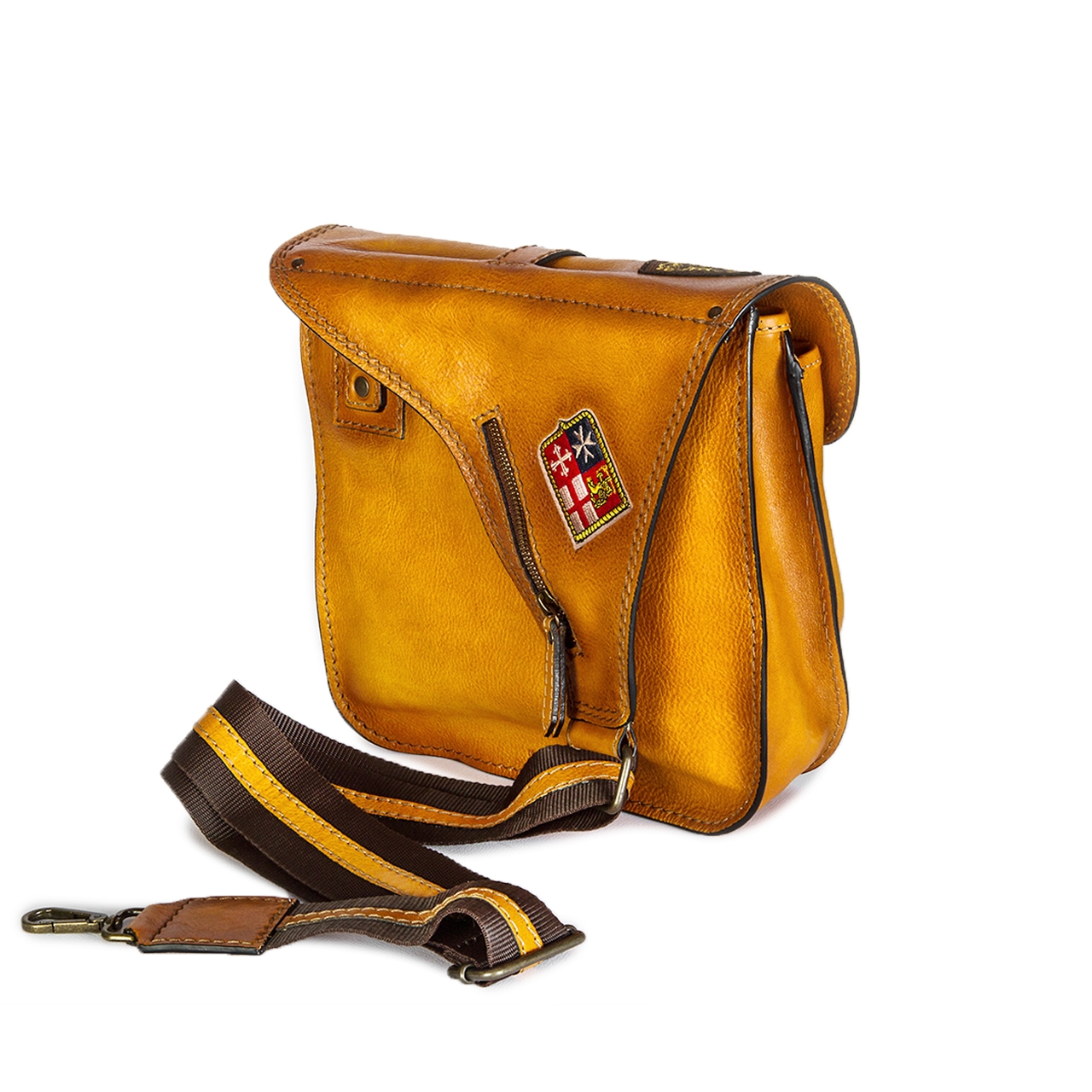 Bisaccia Cognac - Backpack in Vegetable-tanned Leather