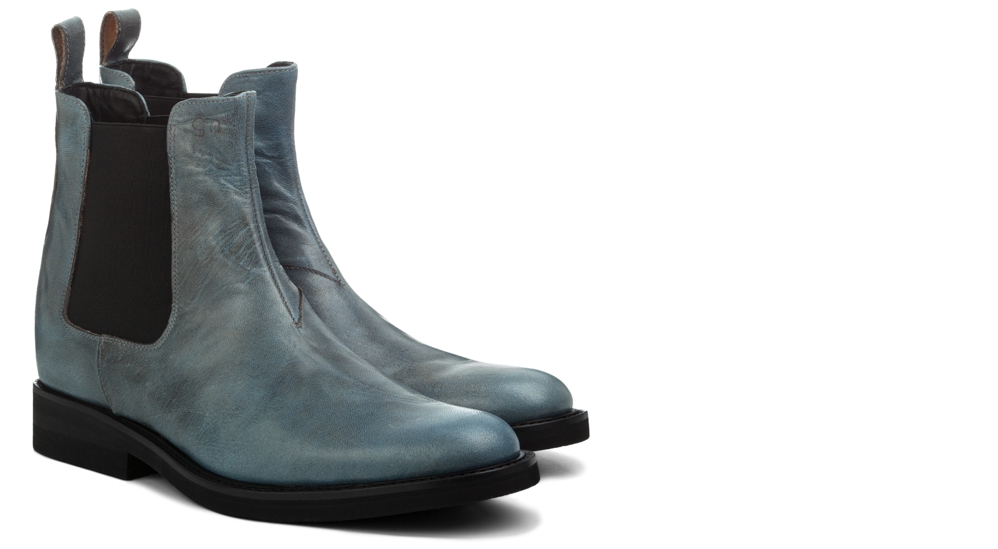 Santene - Elevator Chelsea Boots in Cordovan Leather from 2.4 to 4 inches