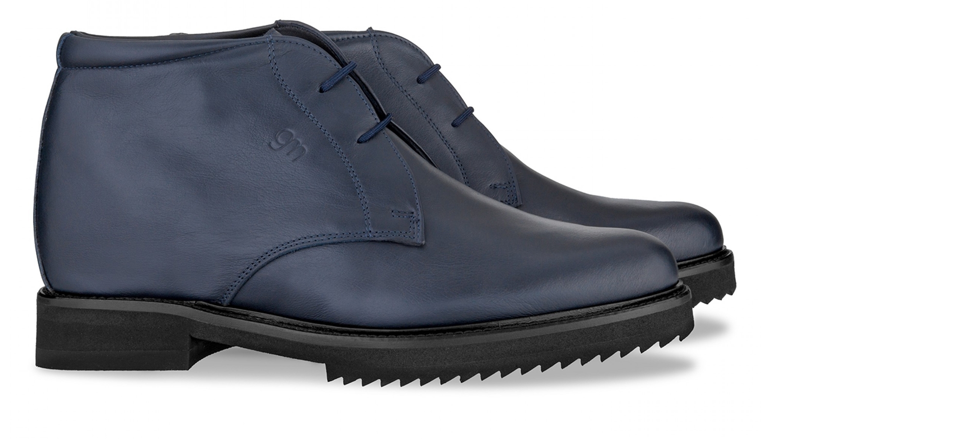 Benedict canyon - Elevator Boots in Full Grain Leather from 2.4 to 3.1 inches