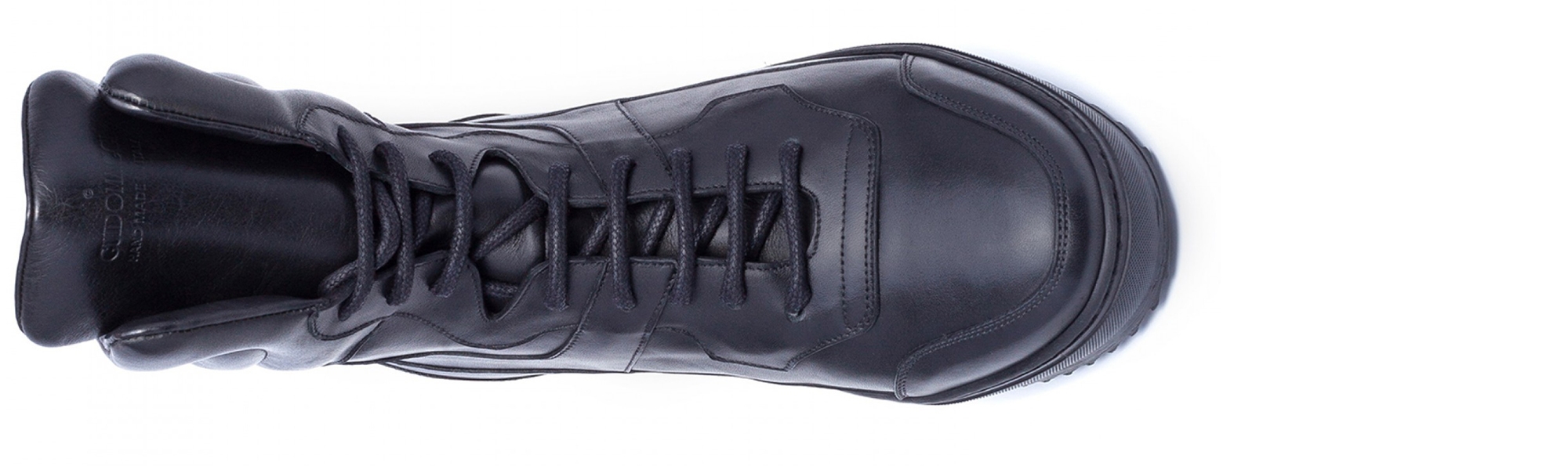 Bombay - Elevator Sneakers in Full Grain Leather from 2.4 to 4 inches