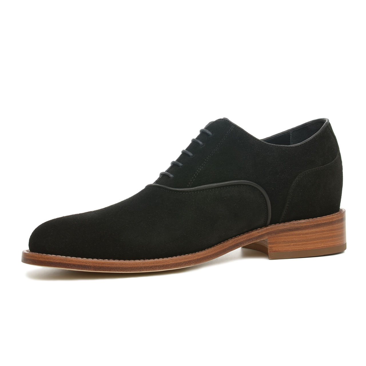 Dalmine - Chaussures Classiques rehaussantes en Cuir Daim de 6 cm à 8 cm en plus